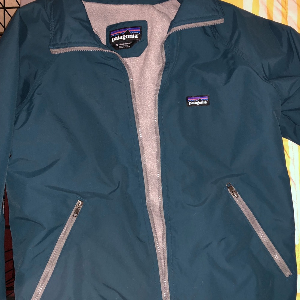Patagonia Turquoise Lined Bomber